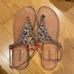 Bejeweled Sandals